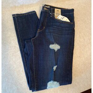 Levis 311 Shaping Skinny Mid Rise Tummy Slimming Denim Jeans 10 Short Distressed